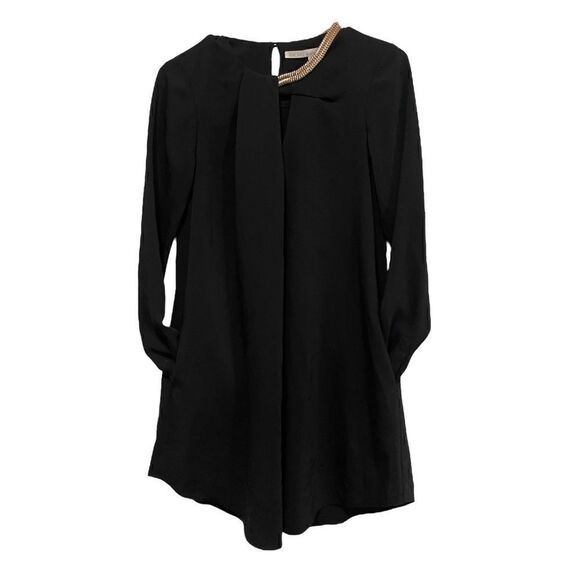 RACHEL Rachel Roy Black Long Sleeve Dress/Top with Pockets |Size:XS| - Picture 5 of 8